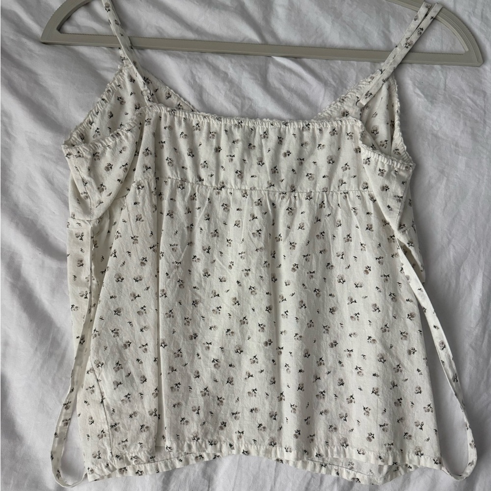 Brandy Melville Cream Floral Camisole - Picture 2 of 2